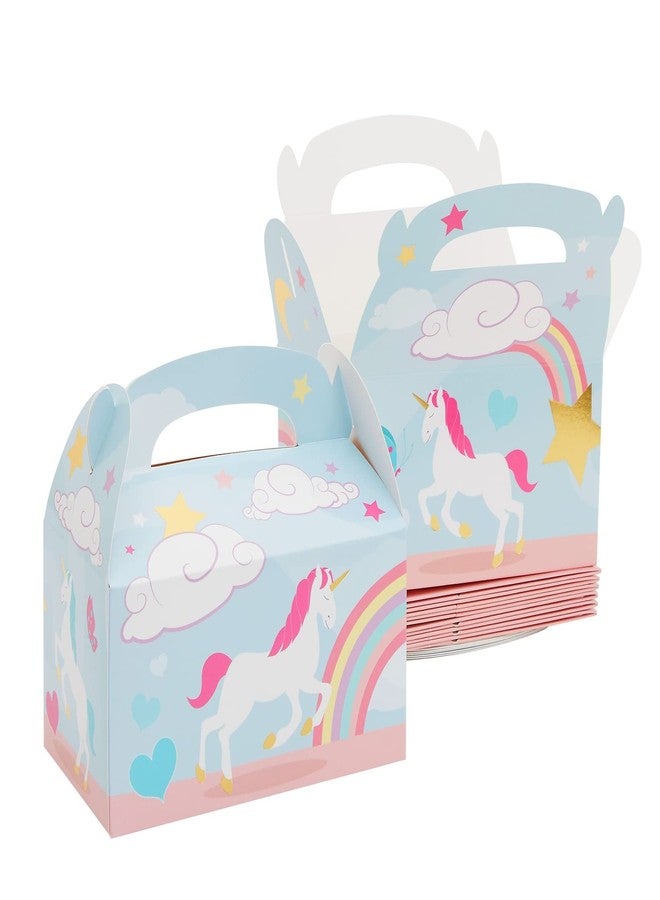 Blue Panda 24 Pack Unicorn Party Favor Boxes, 6 x 3.3 x 3.6 Inch, Unicorn Goodie Bags Ideal for Birthdays, Events - Fill with Treats, Candies, Goodies - Image 1